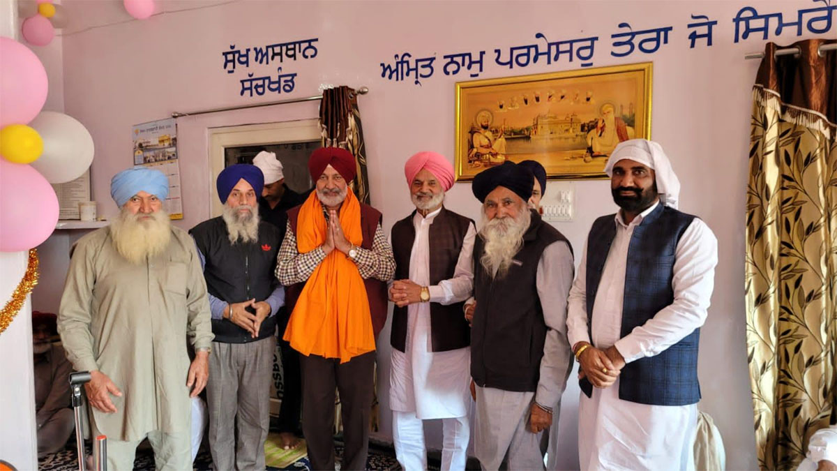 ਬਲਬੀਰ ਸਿੰਘ ਸਿੱਧੂ ਵਲੋਂ ਪਿੰਡ ਰਾਏਪੁਰ ਕਲਾਂ ਦੇ ਗੁਰਦੁਆਰਾ ਸਾਹਿਬ ਦੇ ਲੰਗਰ ਹਾਲ ਦੀ ਉਸਾਰੀ ਲਈ 25000 ਰੁਪਏ ਦੀ ਰਾਸ਼ੀ ਭੇਂਟ